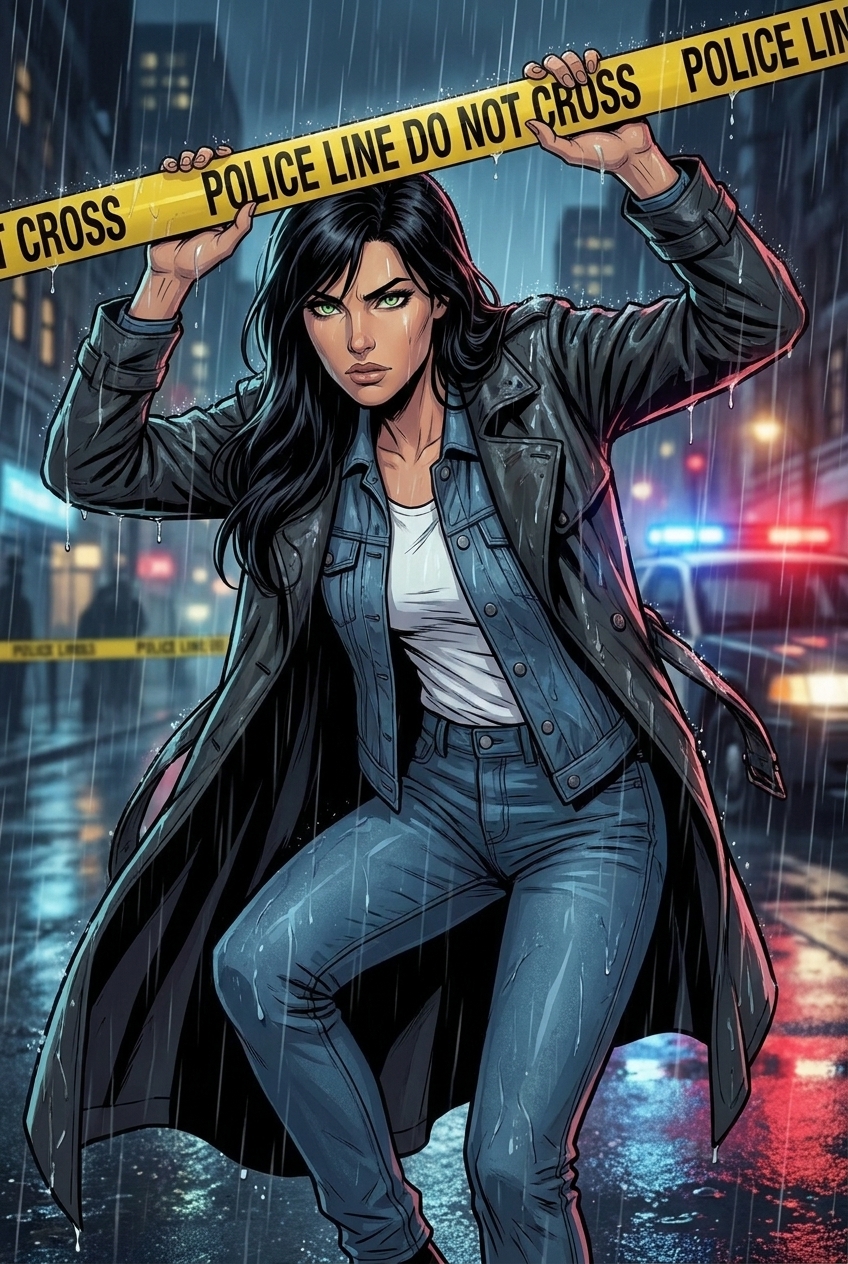 Nora arriving at scene