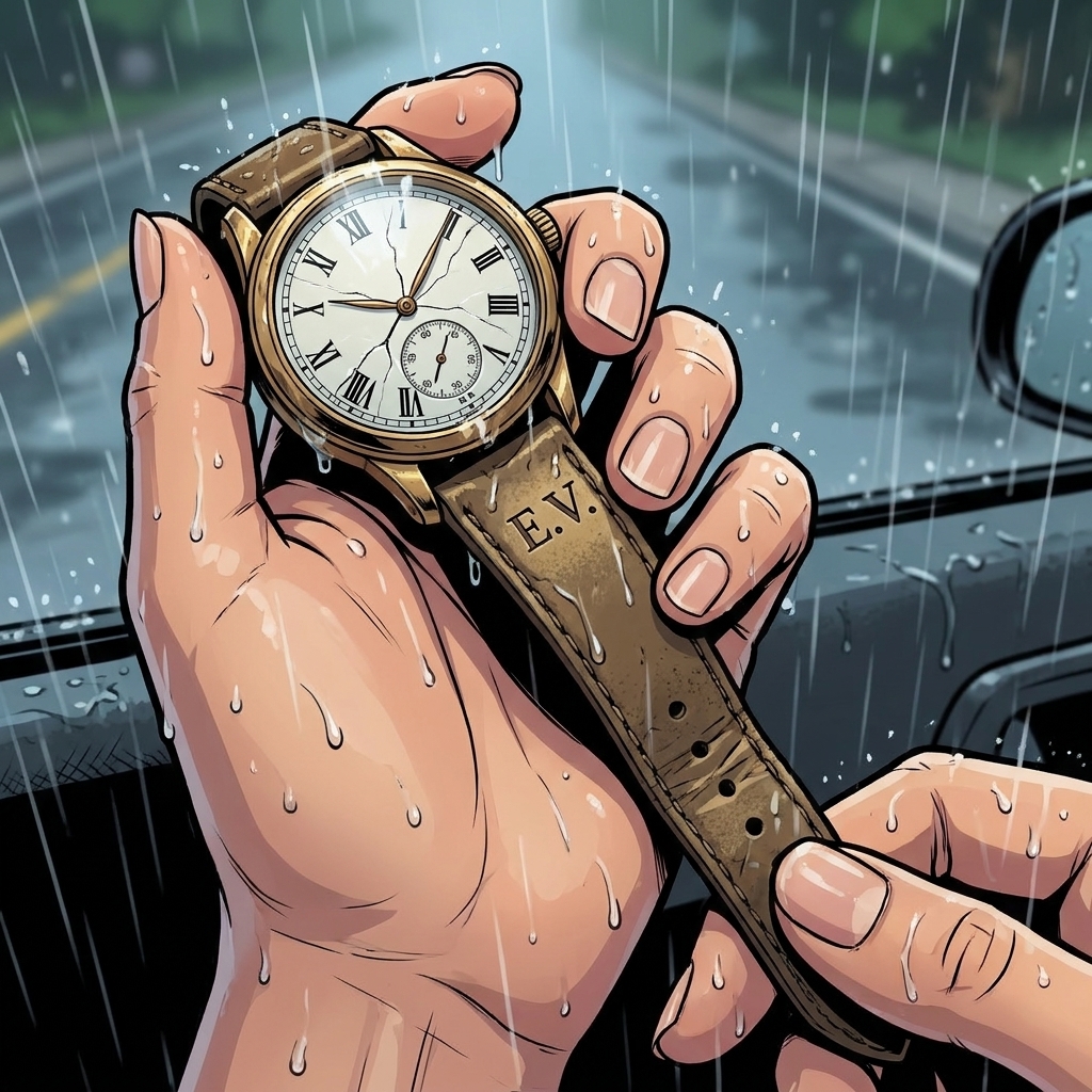watch initials E.V.