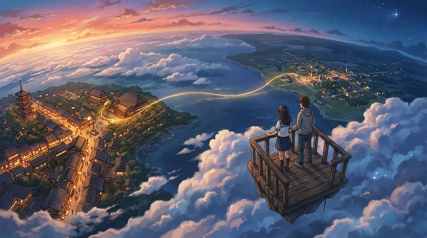 Two cities connected
